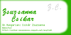 zsuzsanna csikar business card